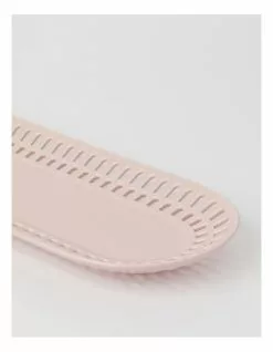 Heritage Lace Pink Carved Small Rectangular Platter -Dining Sales 864784000 3 720x928