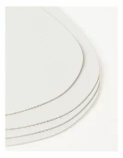 Vue Leather Look Placemat White -Dining Sales 864790570 3 720x928