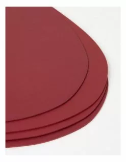 Vue Leather Look Placemat Wine -Dining Sales 864790840 3 720x928