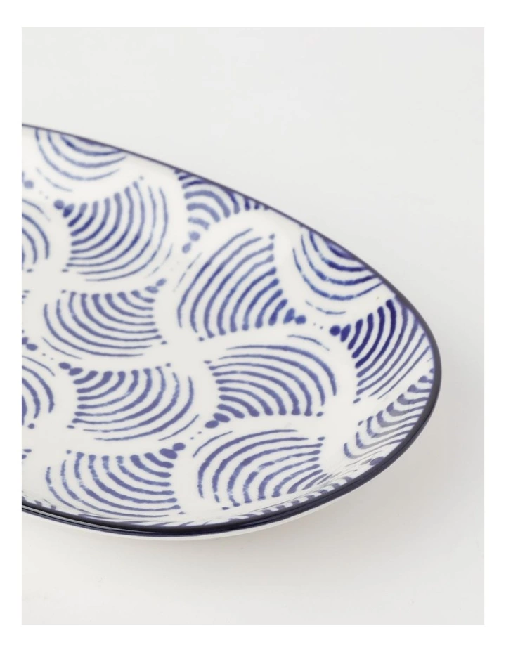 Vue Akane 23.5cm Oval Plate in Blue 3 Vue Akane 23.5cm Oval Plate in Blue - Image 3