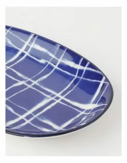 Vue Chika 23.5cm Oval Plate in Blue -Dining Sales 865734040 3 720x928