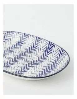 Vue Hana 23.5cm Oval Plate in Blue -Dining Sales 865734850 3 720x928