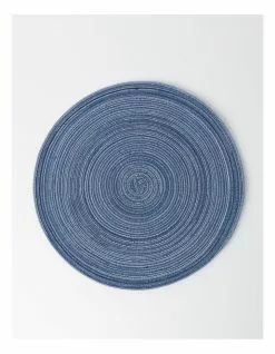 Vue Denim Look Marle Placemat 4pk in Blue