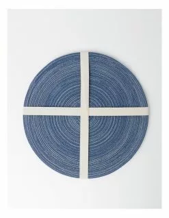 Vue Denim Look Marle Placemat 4pk in Blue -Dining Sales 865772380 4 720x928