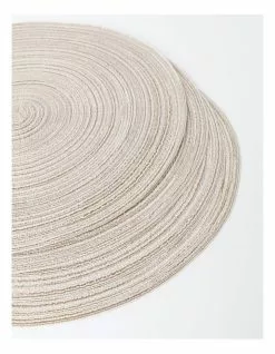 Vue Denim Look Marle Placemat 4pk in Cream -Dining Sales 865772470 3 720x928