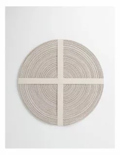 Vue Denim Look Marle Placemat 4pk in Cream -Dining Sales 865772470 4 720x928