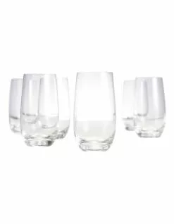 Salt&Pepper Cuvee Set Of 6 Highball Glasses