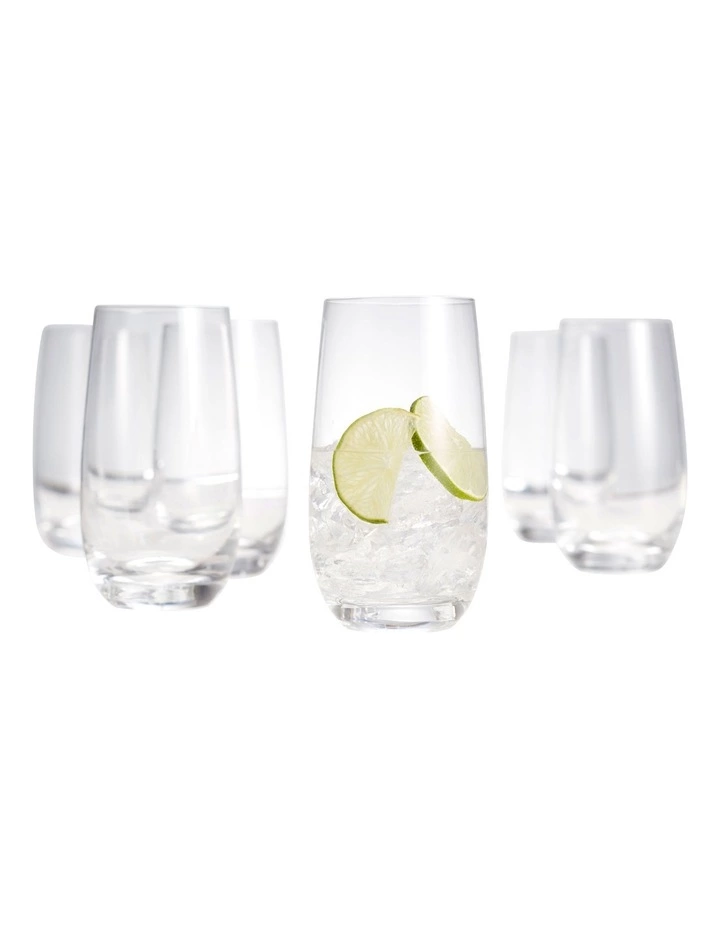 Salt&Pepper Cuvee Set Of 6 Highball Glasses 5 Salt&Pepper Cuvee Set Of 6 Highball Glasses - Image 5
