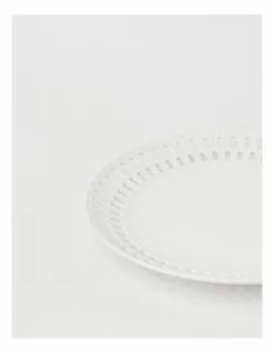 Heritage Lace Carved 30.3cm Round Platter in White -Dining Sales 866024920 3 720x928