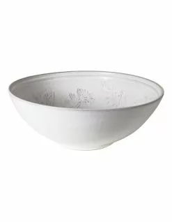 Robert Gordon X Bromley Flower Embossed Fruit Bowl White