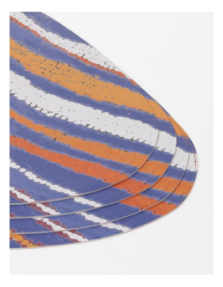 Warlukurlangu Artists x Vue Warlu Artists x Vue Placemat Set of 4 Dogwood Tree Bean Dreaming by Liddy Napanangka Walker 3 Warlukurlangu Artists x Vue Warlu Artists x Vue Placemat Set of 4 Dogwood Tree Bean Dreaming by Liddy Napanangka Walker - Image 3