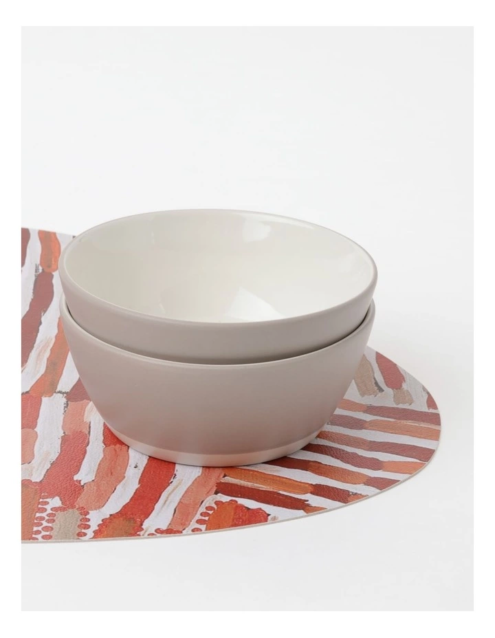 Warlukurlangu Artists x Vue Placemat Set of 4 Mina Mina Jukurrpa (Mina Mina Dreaming) by Helen Nungarrayi Reed 2 Warlukurlangu Artists x Vue Placemat Set of 4 Mina Mina Jukurrpa (Mina Mina Dreaming) by Helen Nungarrayi Reed - Image 2