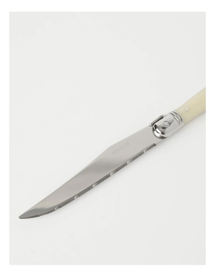 Heritage Laguiole Sophistique Pearl French 6pc Steak Knives 2 Heritage Laguiole Sophistique Pearl French 6pc Steak Knives - Image 2
