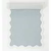 Heritage Florence Scalloped Edge Table Runner in Duck Egg Blue