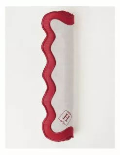 Heritage Florence Scalloped Edge Table Runner in Red and White -Dining Sales 866999440 4 720x928