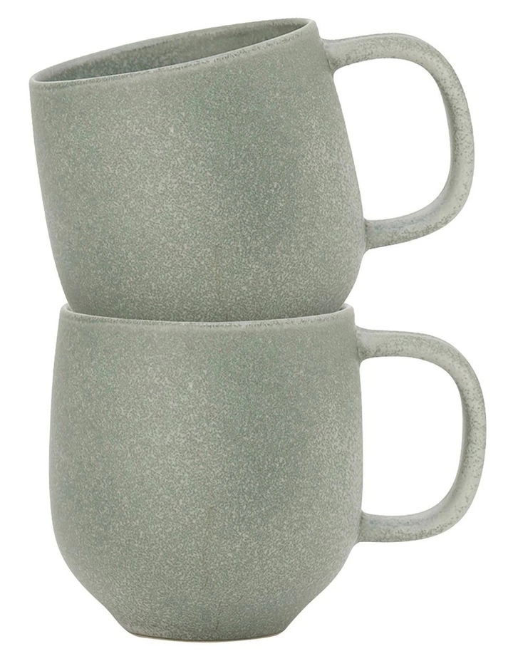 Salt&Pepper Hue Mug 380ml Set Of 6 Leaf 2 Salt&Pepper Hue Mug 380ml Set Of 6 Leaf - Image 2