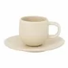 Salt&Pepper Hue Espresso Cup & Saucer Butter 85ml/12cm Of Set 6