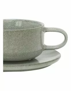 Salt&Pepper Relic Tea Cup & Saucer Moss 260ml/15cm Set Of 6 -Dining Sales 868587220 3 720x928