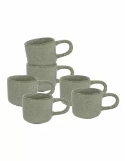 Salt&Pepper Relic Espresso Cup 60ml Set Of 6 Moss