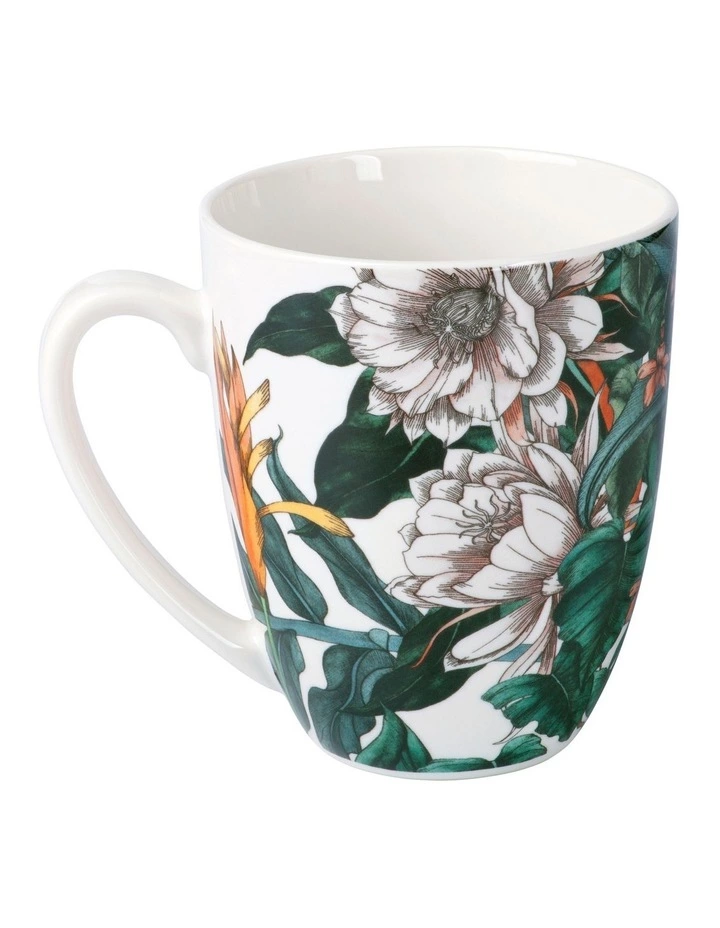 Maxwell & Williams The Blck Pen Night Garden Coupe Mug 420ML Flower 2 Maxwell & Williams The Blck Pen Night Garden Coupe Mug 420ML Flower - Image 2