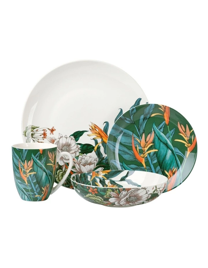 Maxwell & Williams The Blck Pen Night Garden Coupe Dinner Set 16pc Foliage Gift Boxed 1 Maxwell & Williams The Blck Pen Night Garden Coupe Dinner Set 16pc Foliage Gift Boxed