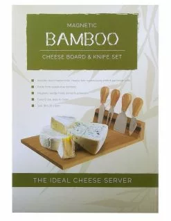 Living Today Bamboo Cheese Board And Knife Set -Dining Sales 889447690 7 720x928